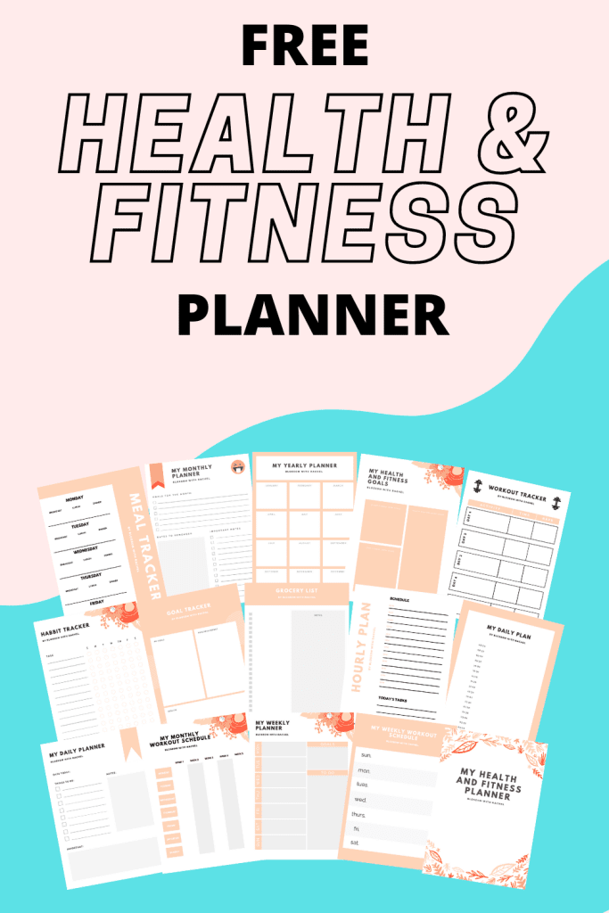 15 Page Free Fitness Planner Printable